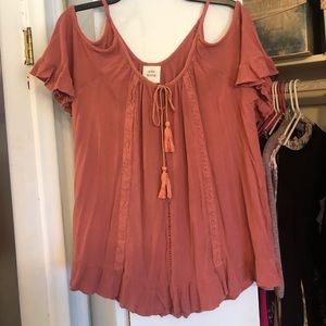 Cold shoulder blouse